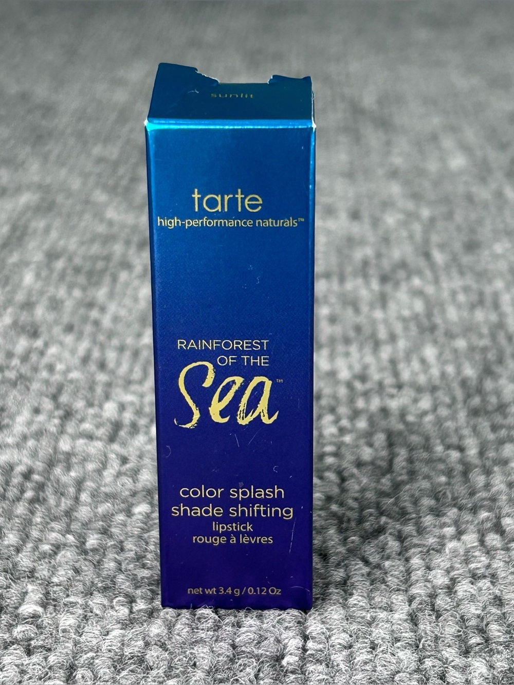 TARTE Rainforest Of The Sea Color Splash Lipstick *Sunlit* Full Sz NEW in Box
